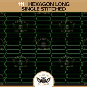 111 Cruzn Insert Panel Hexagon Long Single Stitched
