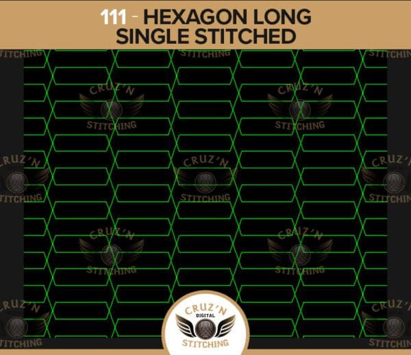 111 Cruzn Insert Panel Hexagon Long Single Stitched
