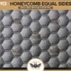 113 Cruzn Digital Stitching Honeycomb Black Stitching black Vinyl Equal Sides 30mm