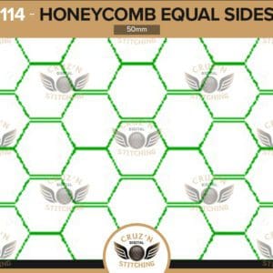 114 Cruzn Digital Stitching Honeycomb Equal Sides 50mm