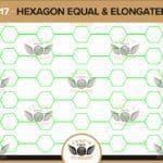 117 Cruzn Digital Stitching Hexagon Equal and Elongated