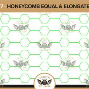 117 Cruzn Digital Stitching Honeycomb Equal and Elongated