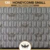 130 Cruzn Digital Inserts Honeycomb Small Silver Stitching Black Vinyl