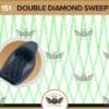 151 Cruzn Digital Stitching Double Diamond Sweep 40mm -1