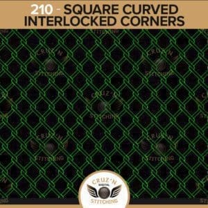 210 Cruzn Digital Stitching Square Curved Interlocked Corners