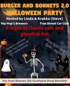 Burgers and Bonnets Halloween Catch Up Brendale QLD