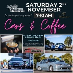 Cars and Coffee Sunshine Coast 2nd November