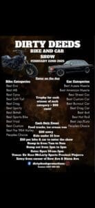 DIRTY DEEDS BIKE and CAR SHOW Pinjarra WA