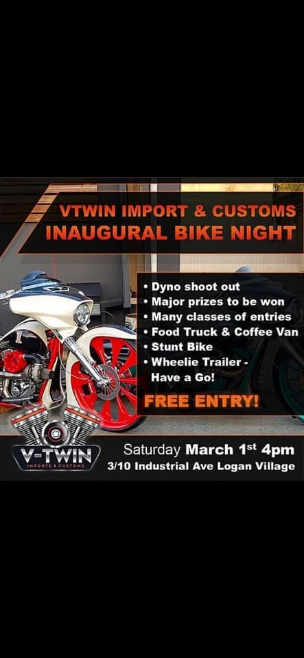 Inaugural Bike Night Logan Village QLD
