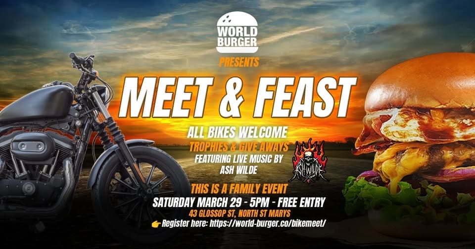 Motorbike Meet and Feast World Burger St Marys - Bike Events NSW