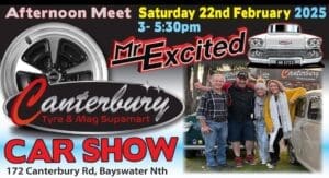 Mr Excited x Canterbury Tyre n Mag Supamart Summer Car Show VIC