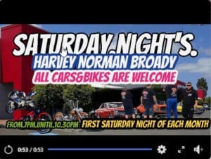 SATURDAY NIGHTS HARVEY NORMAN All CARS and BIKES Are Welcome VIC