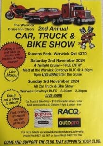 Warwick Cruze Inn Club 2nd Annual Car, Truck and Bike Show