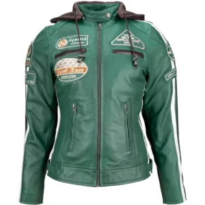 ladies-leather-motorcycle-jacket-with-removable-lining-and-armour-green
