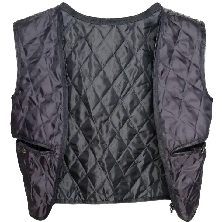 Ladies Leather Motorcycle Jacket with removable lining and armour vintage grey inner lining