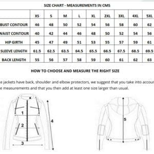 Ladies leather motorcycle jackets sizes cognac