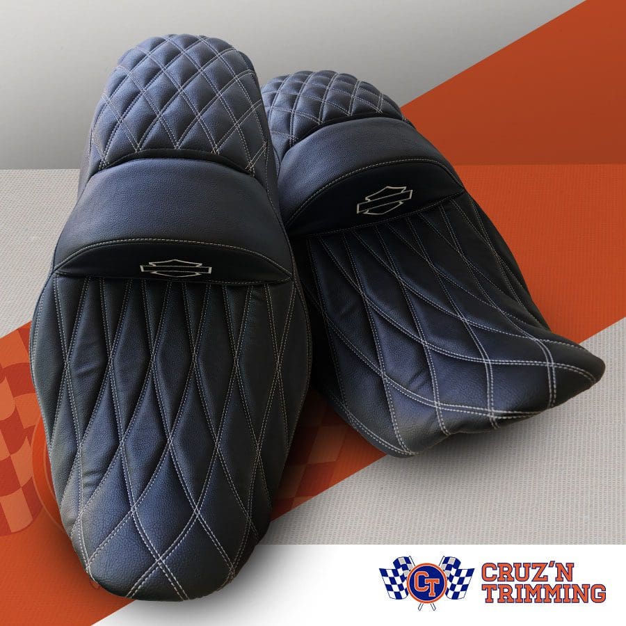 CKT Custom Trim - Custom motorcycle seat featuring