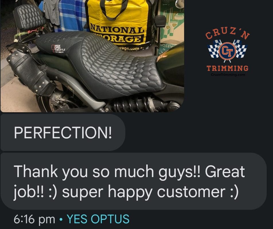 Vulcan Custom Motorcycle Seat Single Pillion 2up Conversion Review