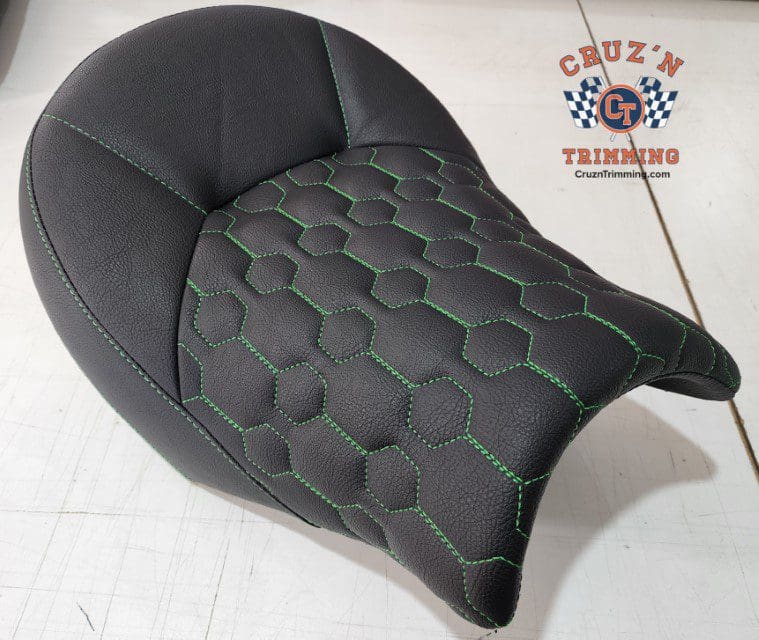 Vulcan Motorcycle Seat Modifications Green Long and Short